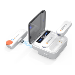 comica Vimo-S UC 2.4GHz Lavalier Wireless Microphone for USB-C Android Smartphone with Charging Box, 200 m Transmission, Lapel Microphone Plug & Play for Mobile Phone Interviews/YouTube/TikTok/Live comica Vimo-S UC 2.4GHz Lavalier Wireless Microphone for USB-C Android Smartphone with Charging Box, 200 m Transmission, Lapel Microphone Plug & Play for Mobile Phone Interviews/YouTube/TikTok/Live